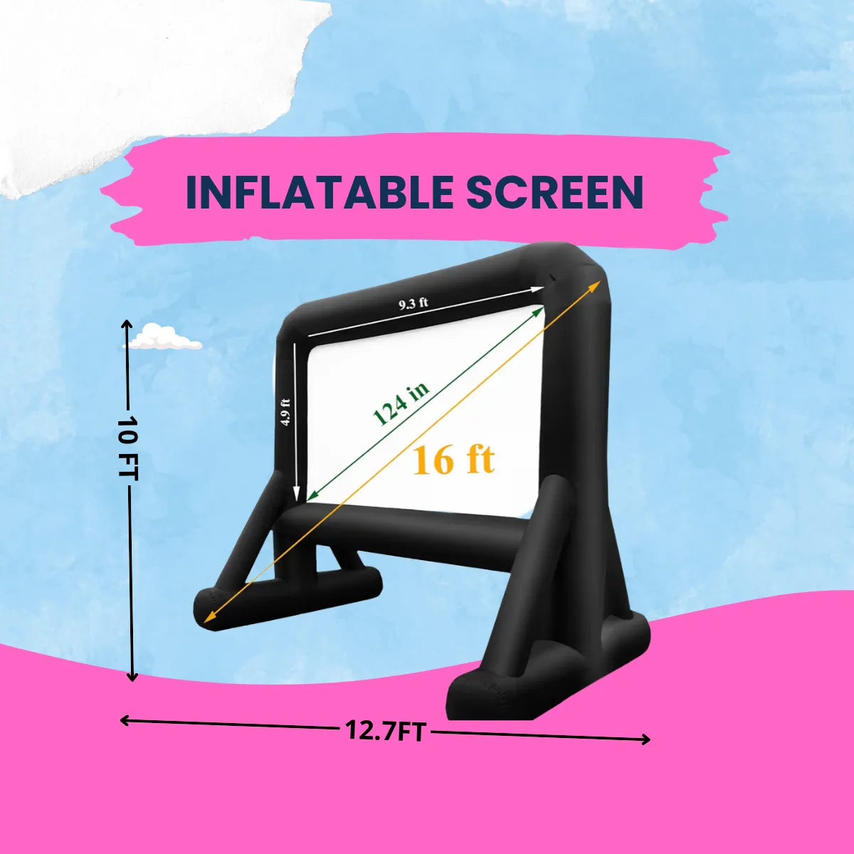 INFLATABLE MOVIE SCREEN  - 24h Rental