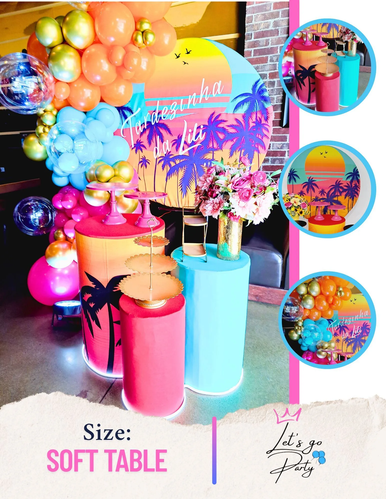 Soft Table Size Balloon Theme Decoration