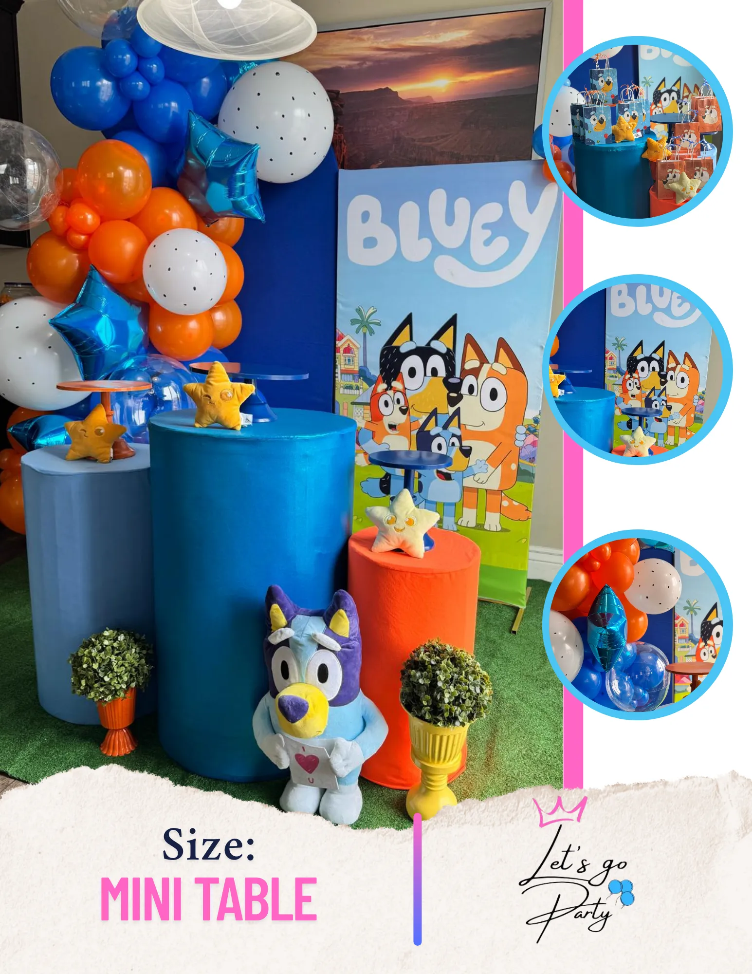 Mini Table Size with Balloon Theme Decoration