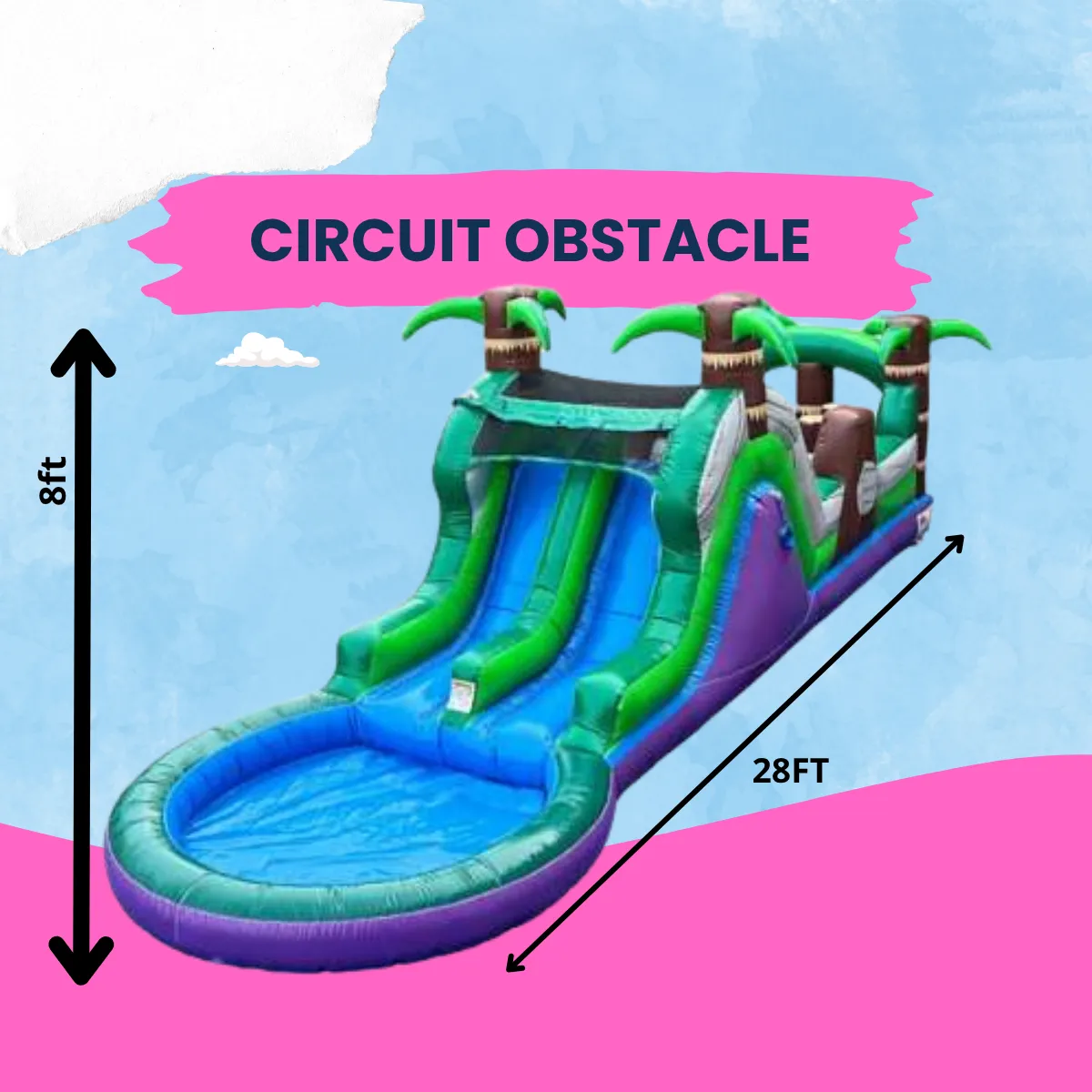 CIRCUIT OBSTACLE - 28ft long (Dry an wet use)  