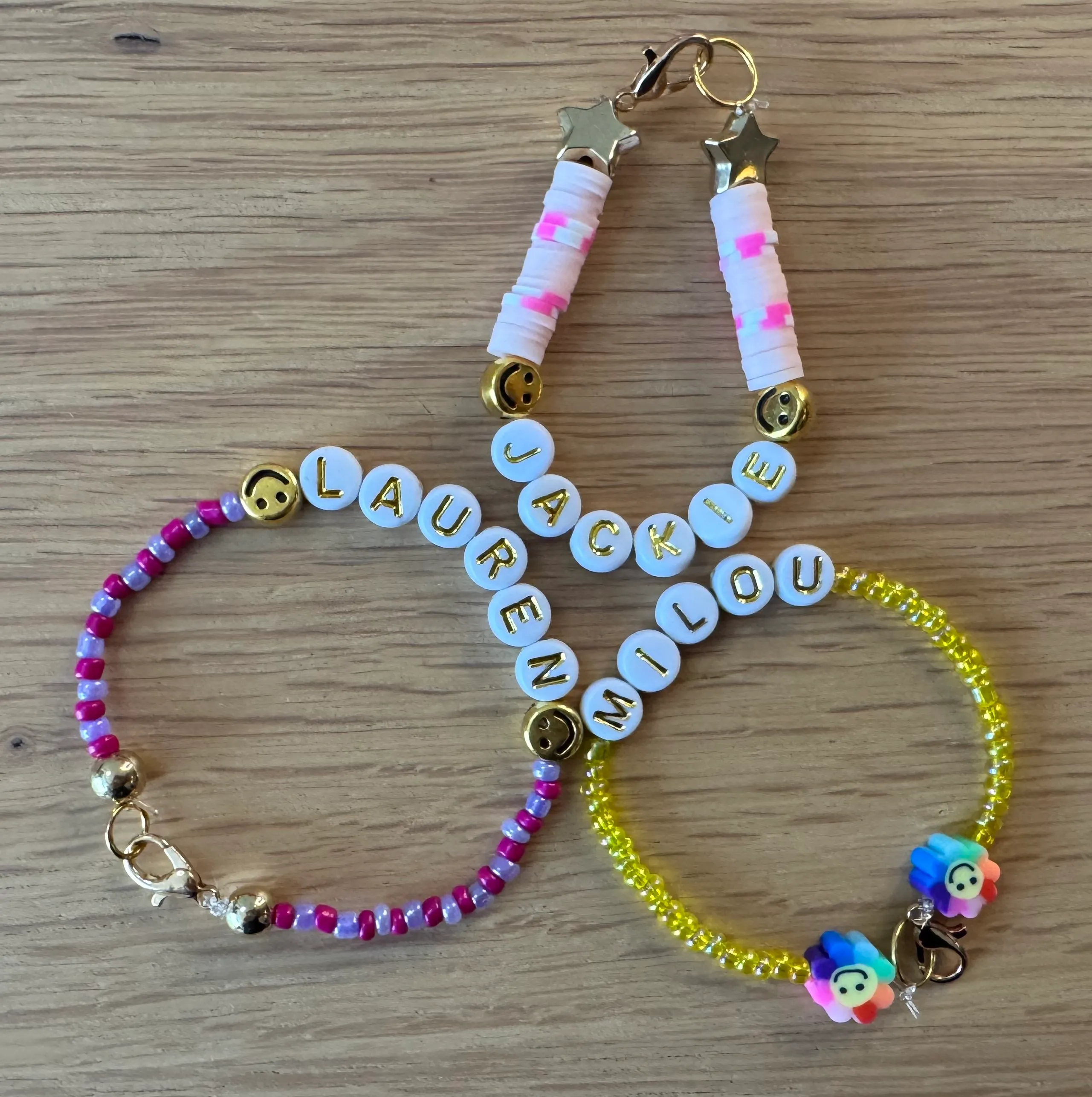 Gepersonaliseerde armbandjes met naam