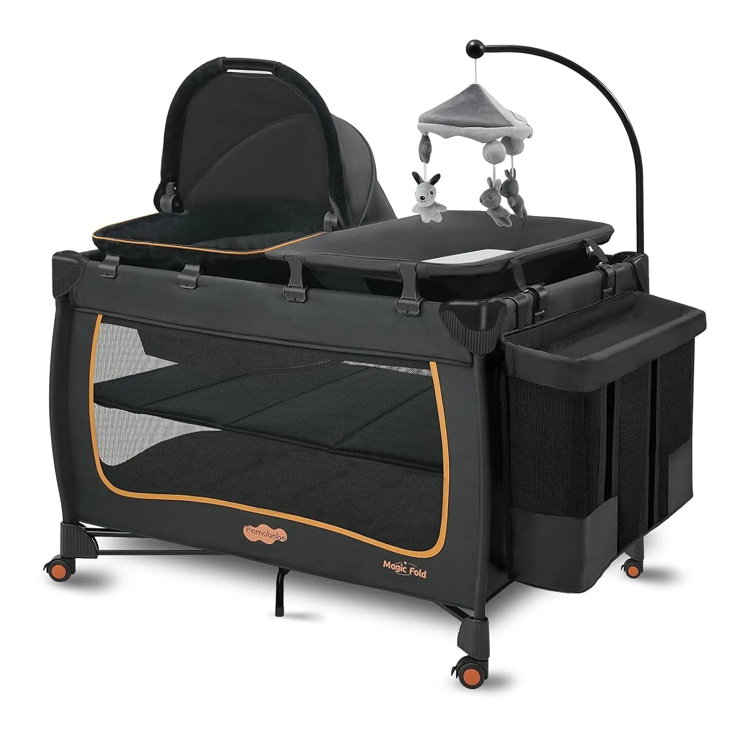 6-in-1 Baby Pack & Play with Bassinet & Changing Table