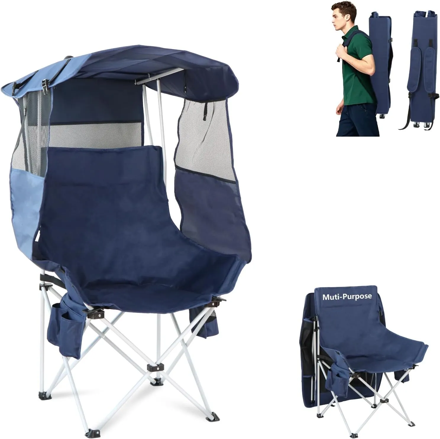 Portable Outdoor chair with Canopy