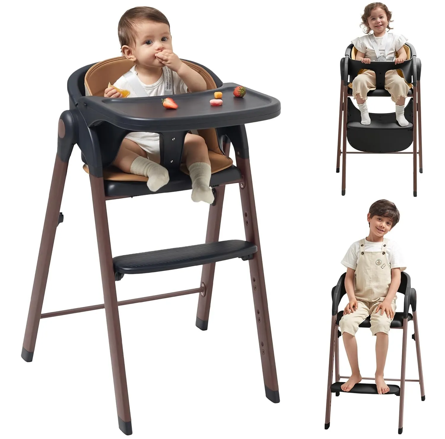Adjustable Baby High Chair (Foldable)