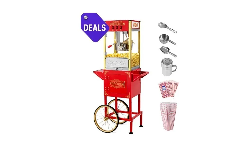Popcorn Machine with Cart
