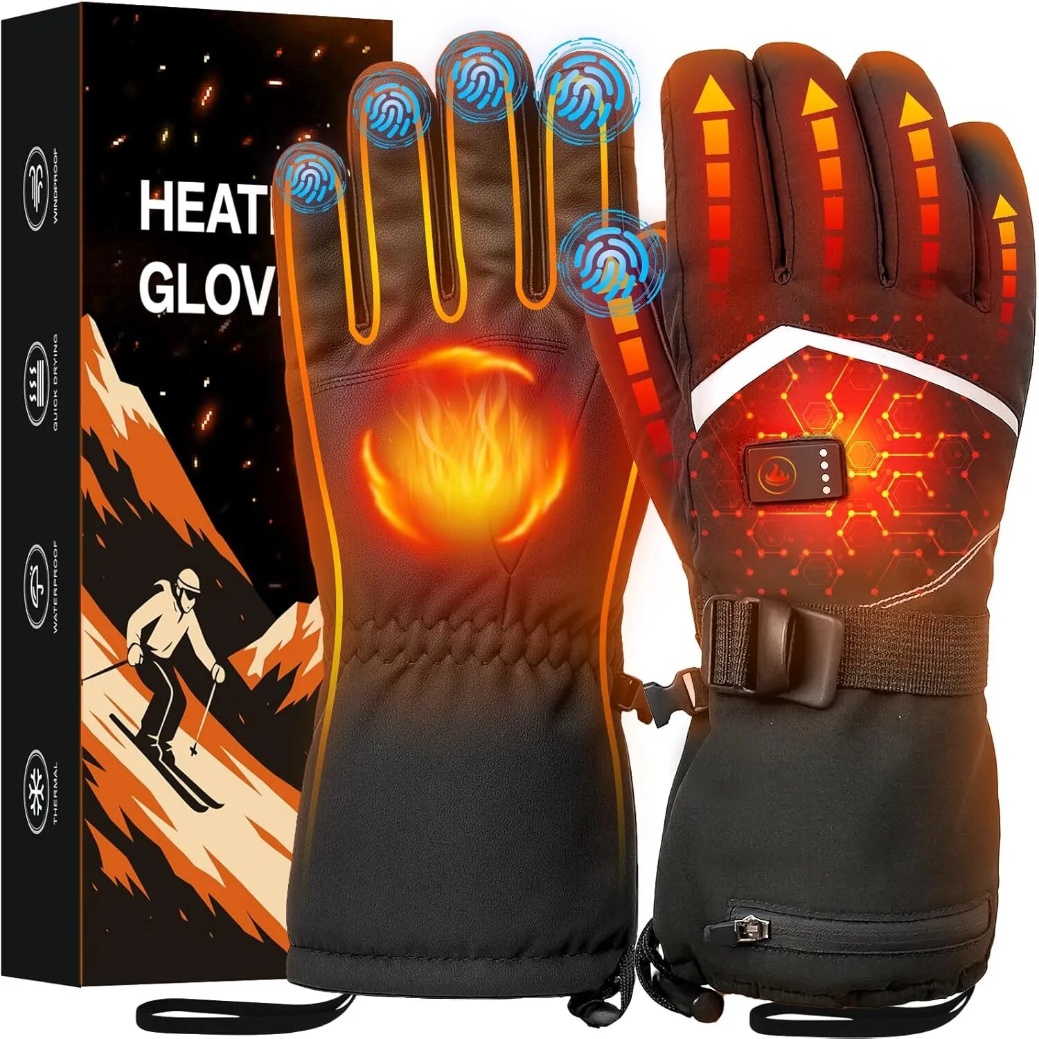 Cauasock Heated Ski Gloves