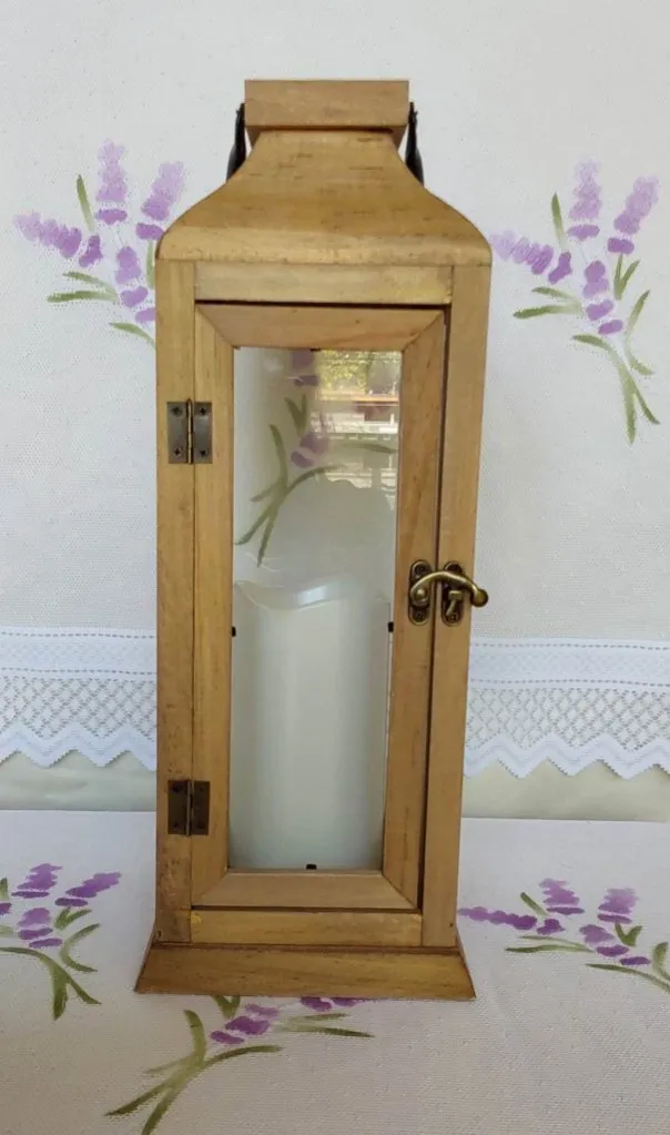 Rustic Wood Lantern - Medium 
