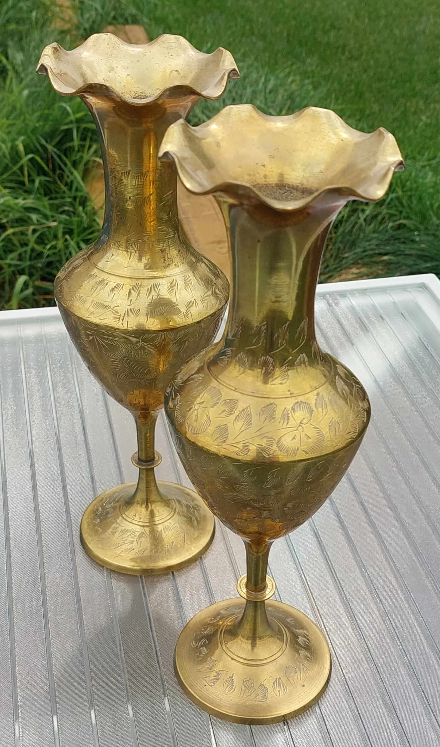 Vintage Brass Bud Vase