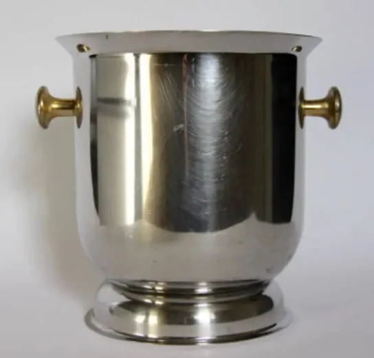 Vintage Italian Stainless Steel Ice Bucket