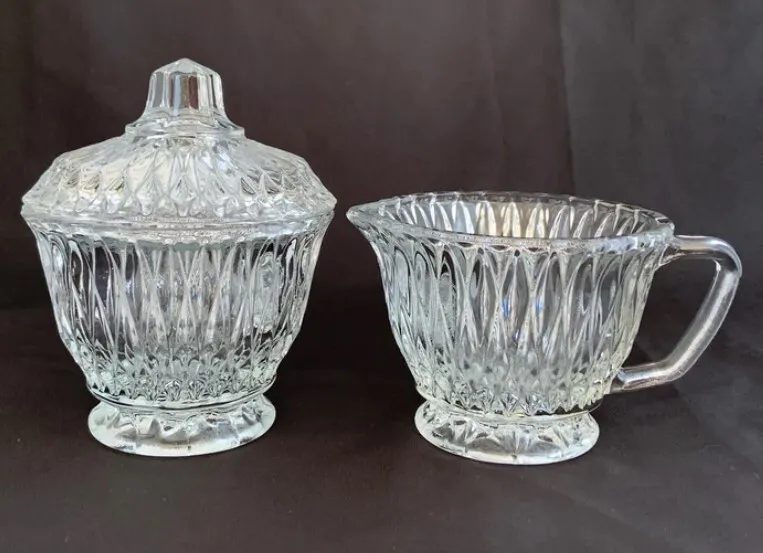 Vintage Cream and Sugar - Libby