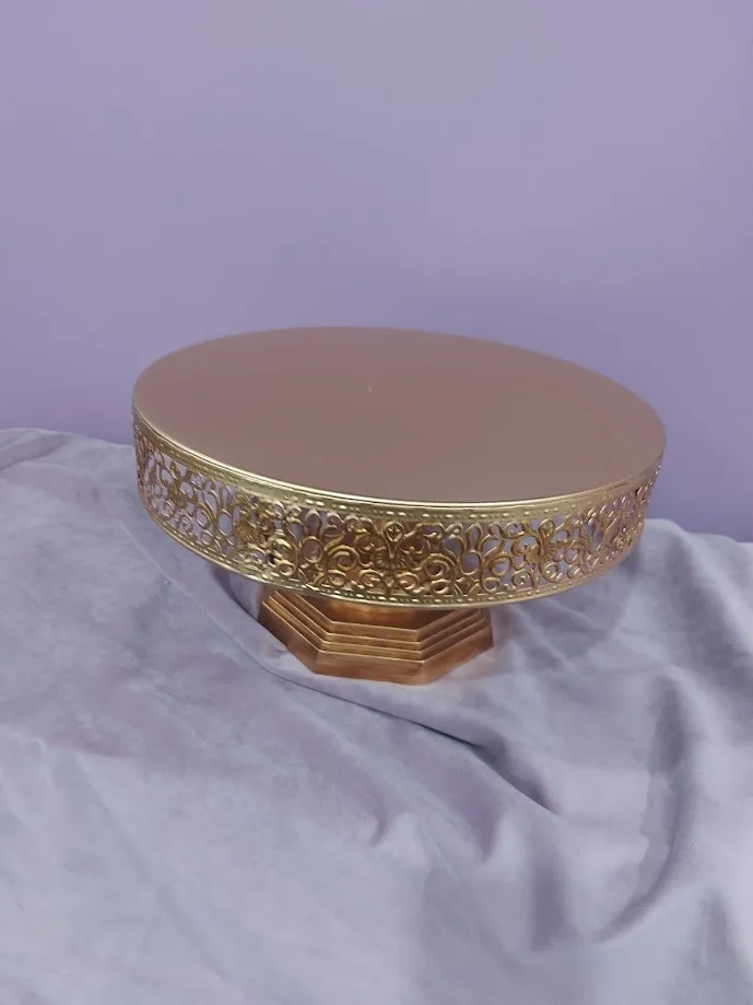 Gold Cake Plate