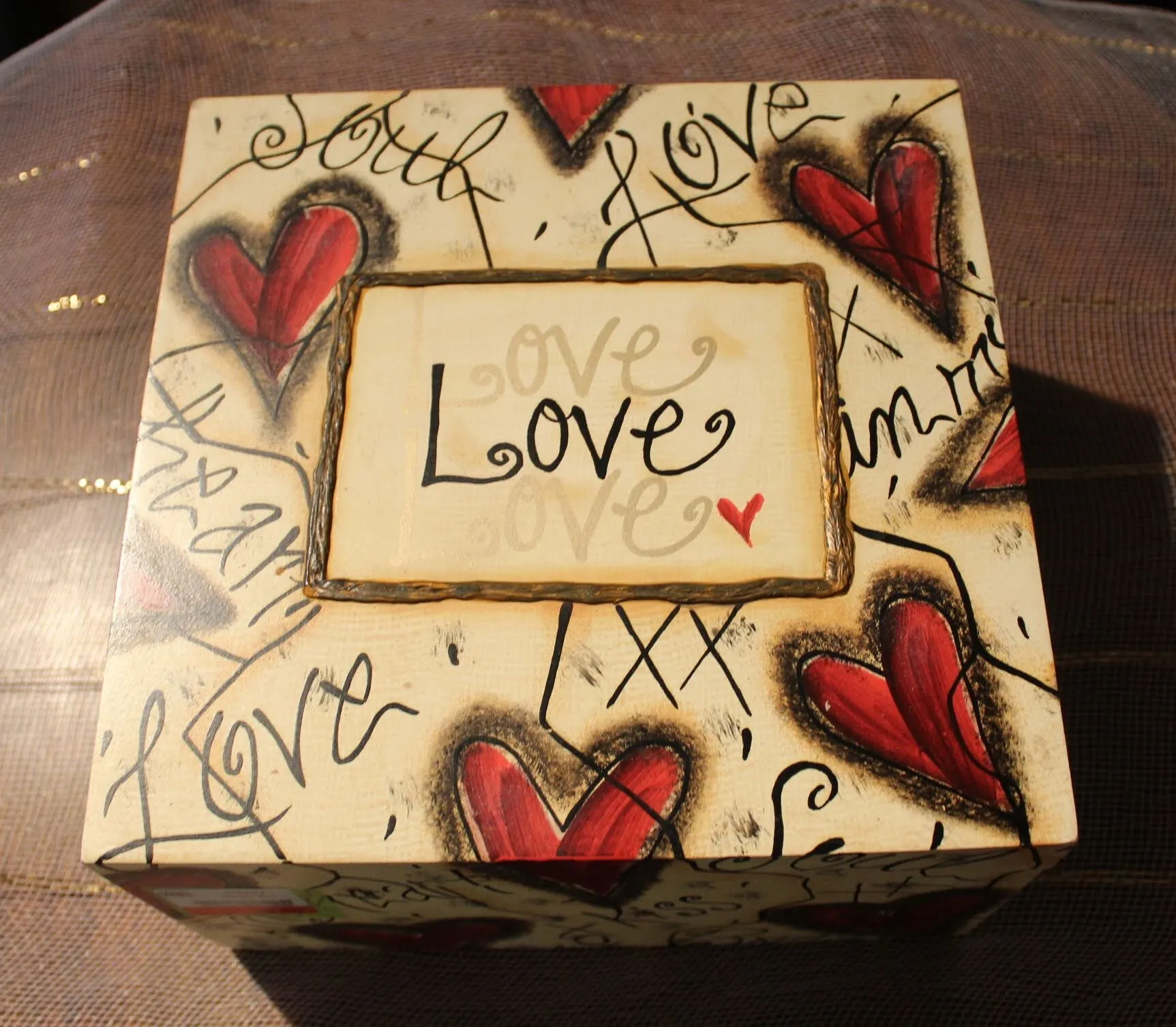 'Love' Card Holder Box
