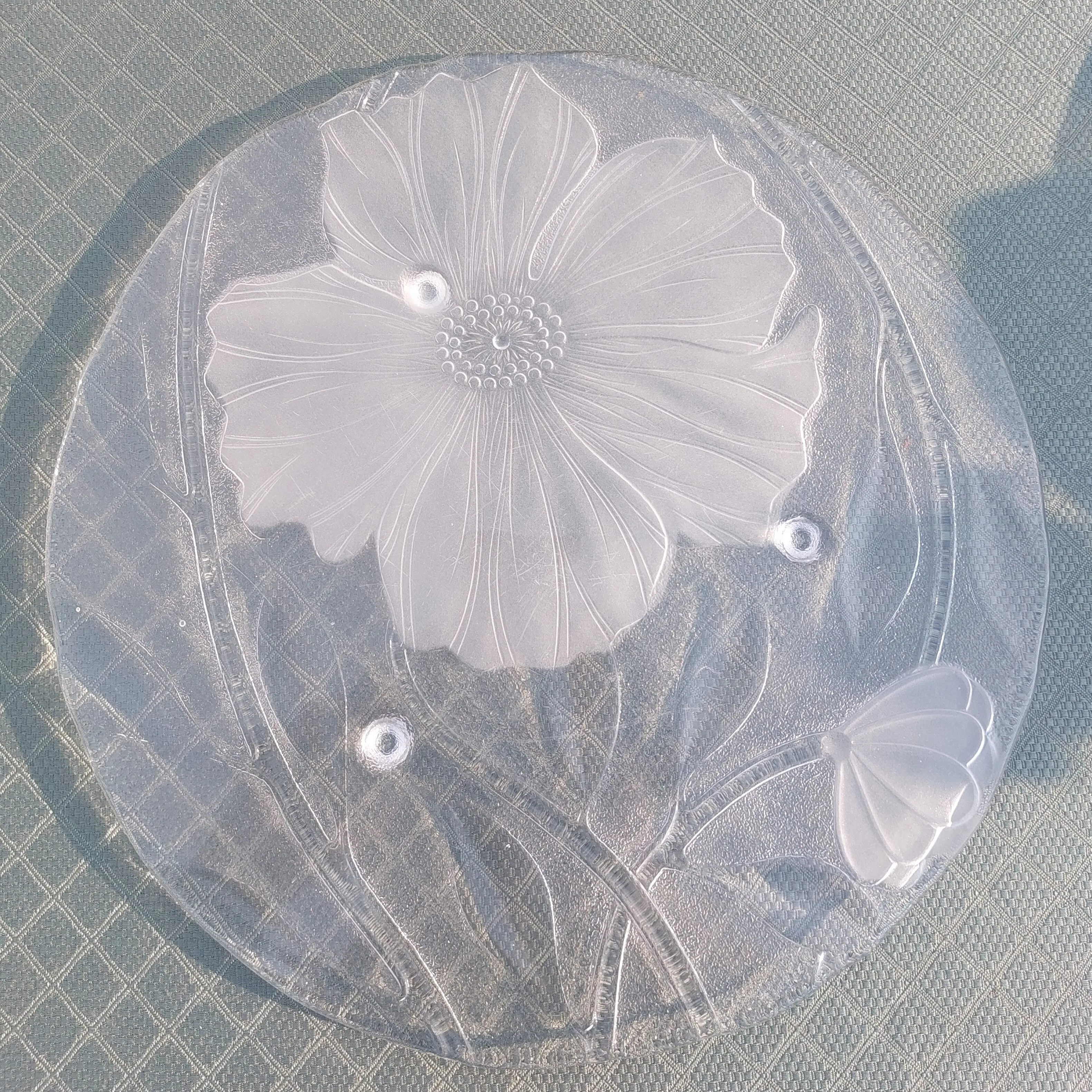 Footed 14" Serving Cake/Torte Plate/Platter - Vintage