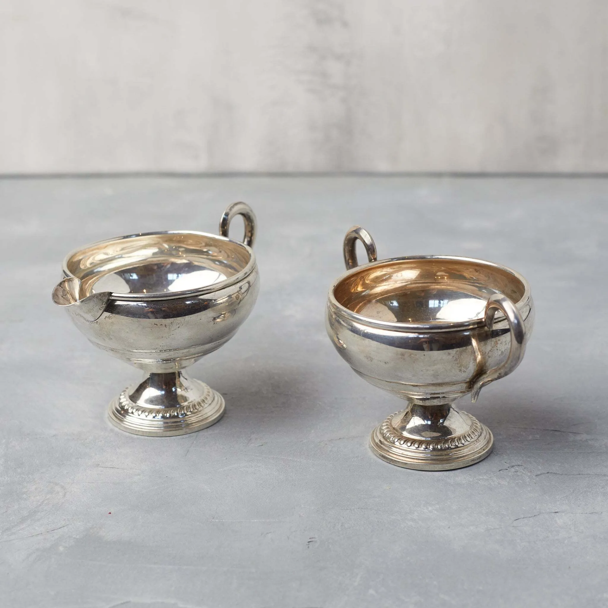 Silver Cream and Sugar Sets