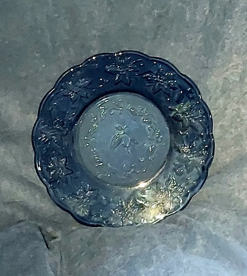 Vintage Sapphire Blue 'Princess House'  Salad/Dessert Plate