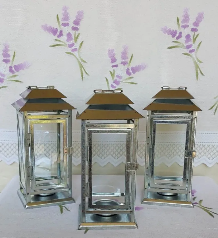 Silver lanterns - small (9")