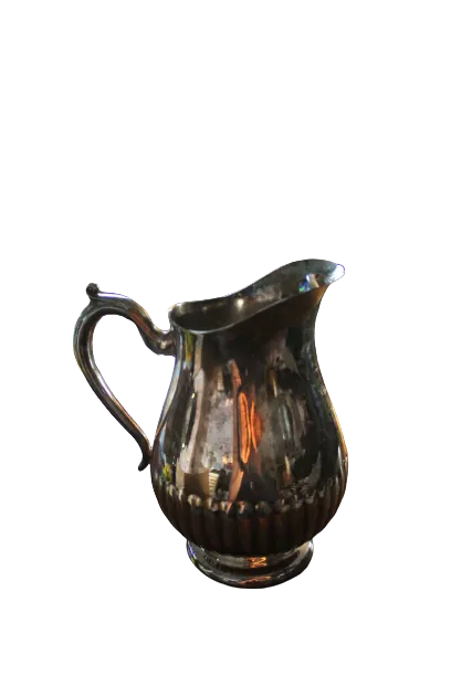 Large silver water pitcher