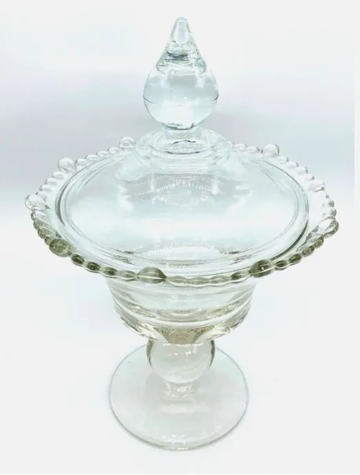 Vintage Candy Dish with lid - Paden City Glass