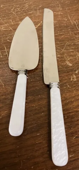 Pearl Handle Cake Knife & Server