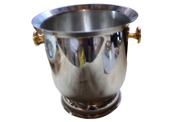 Vintage Italian Stainless Steel Ice Bucket
