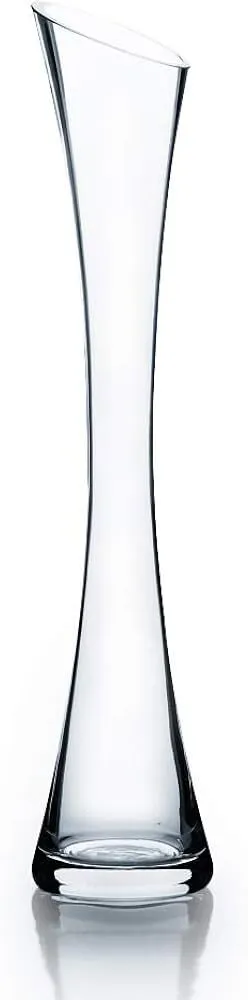 Bud Vase with slanted opening - 23.5 inches tall