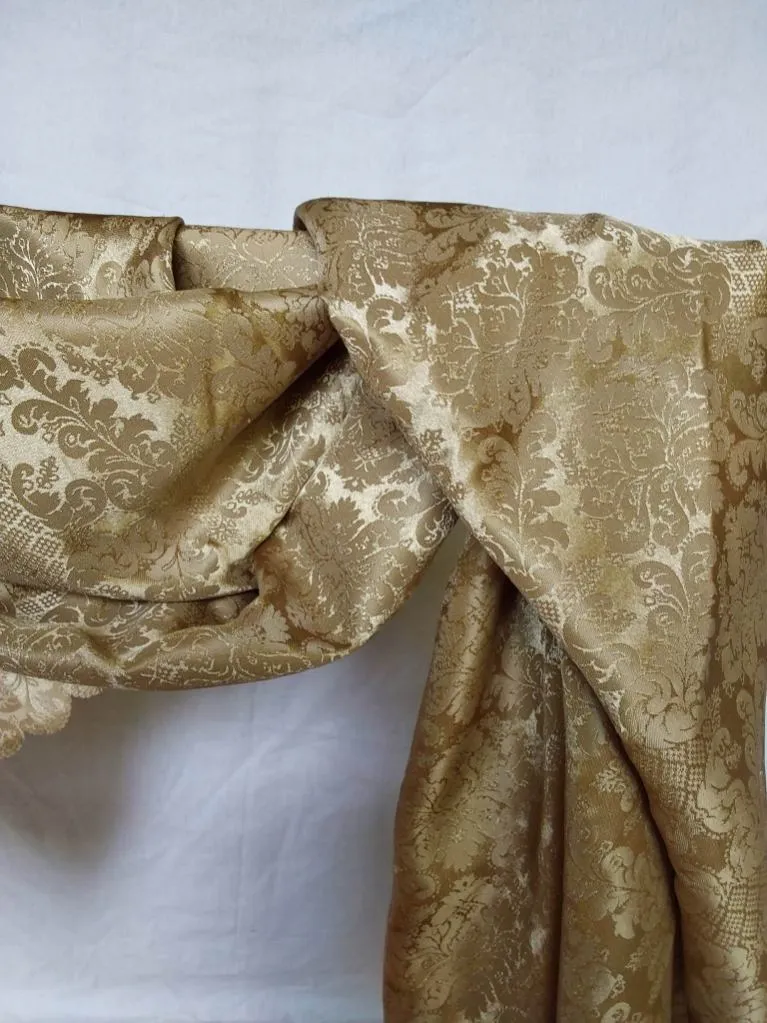 Gold patterned fabric -  - email us directly if you wish to rent this product
