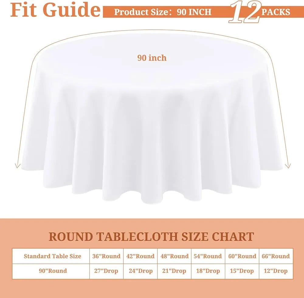 Table Cloth (5ft Round - 15 inch drop) 