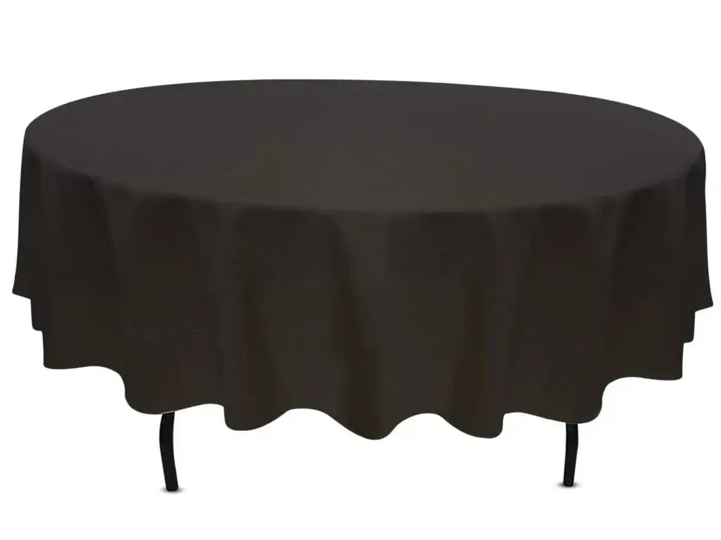 Table Cloth (5ft Round) - Black