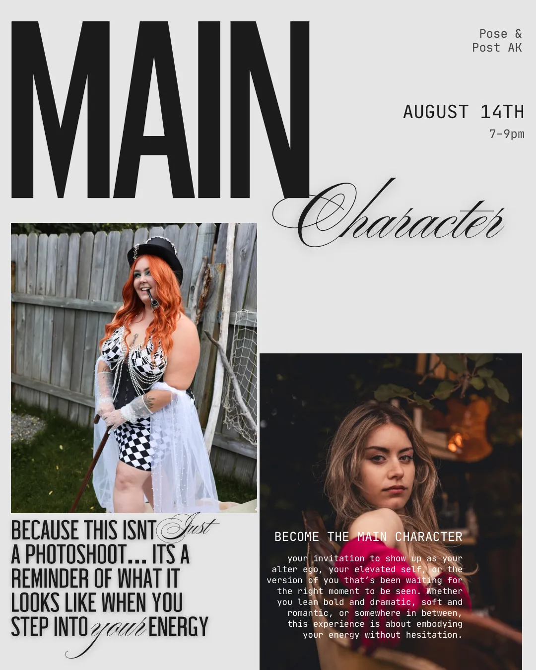 Photographer ticket - Main Character
