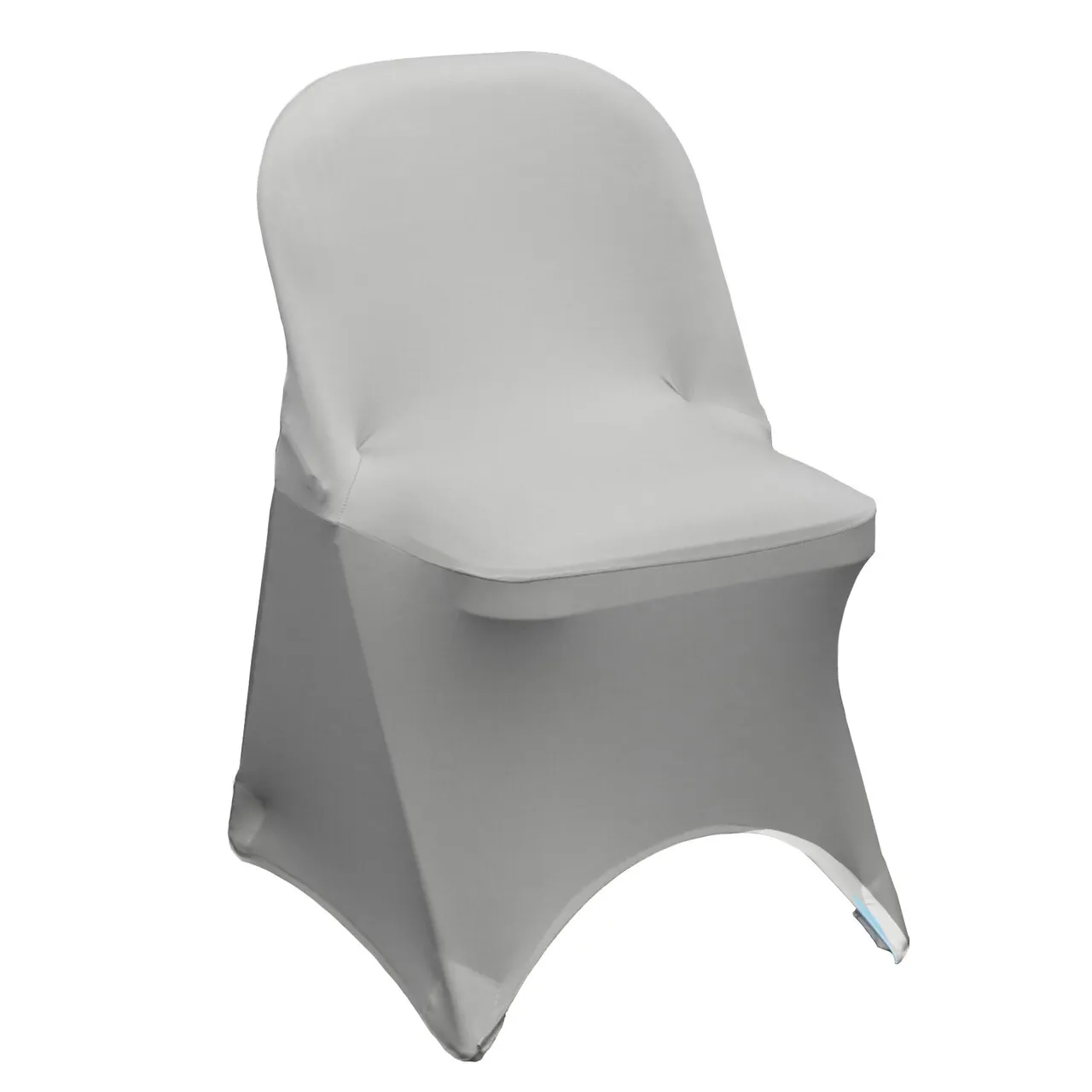  Silver Spandex Stretch Folding Chair Cover
