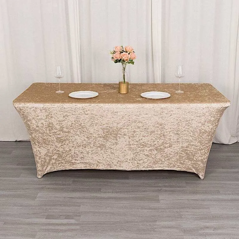 Velvet gold rectangular tablecloths