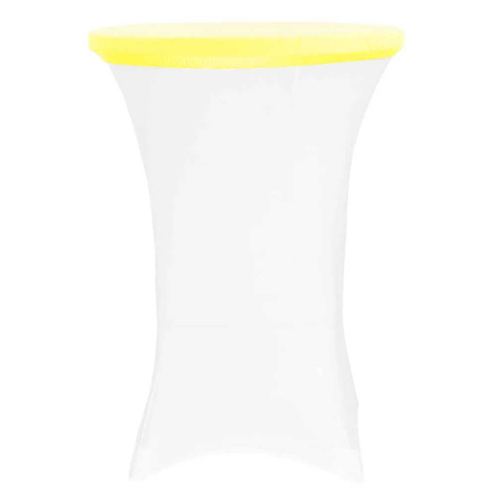 Spandex Table Topper 30"-36" Round - Bright Yellow