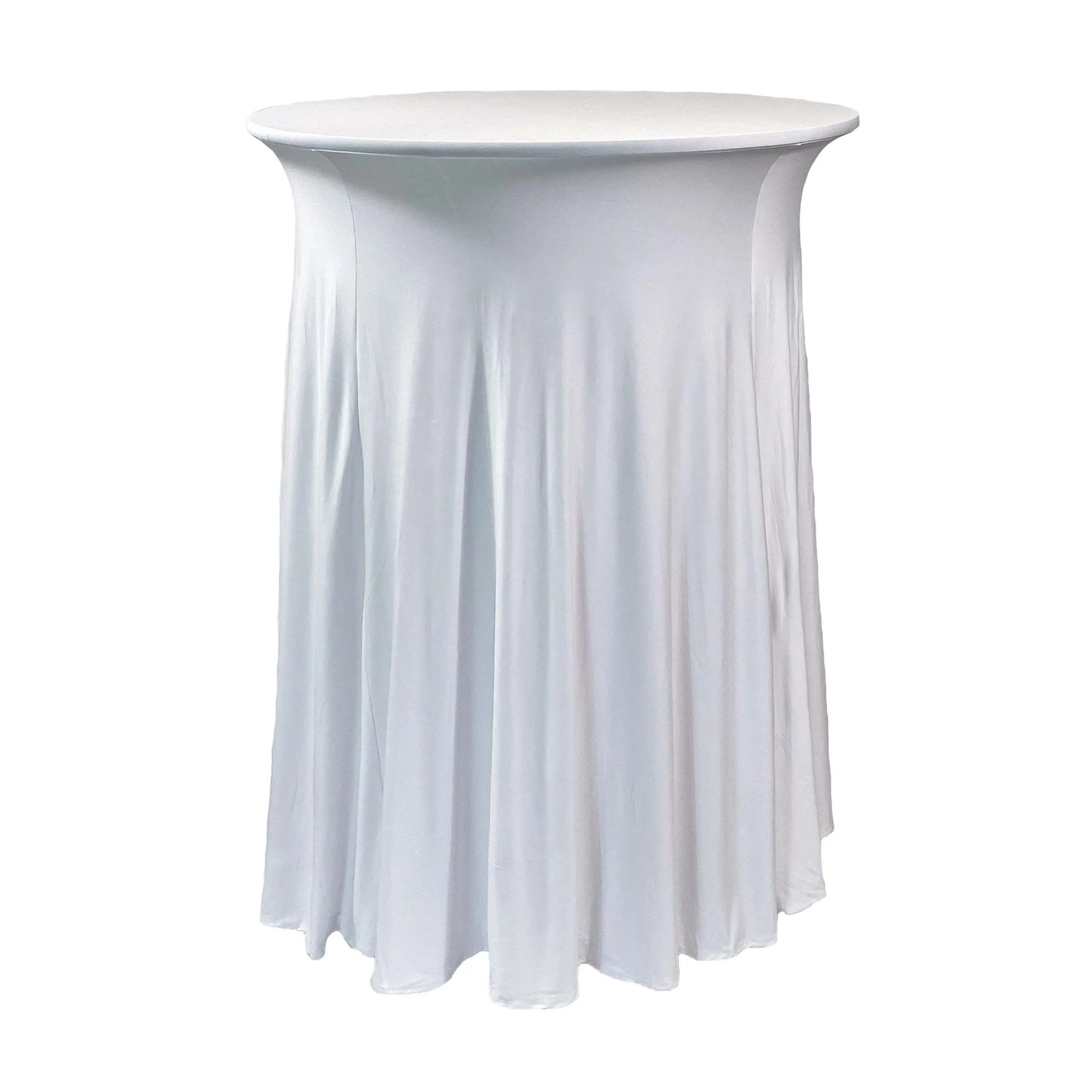 White round  Spandex Cocktail Table 