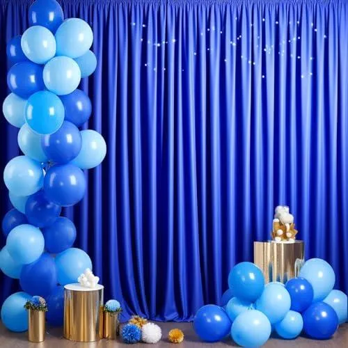 pandex 4-way Stretch Drape Curtain 12ft H x 60" W - Royal Blue
