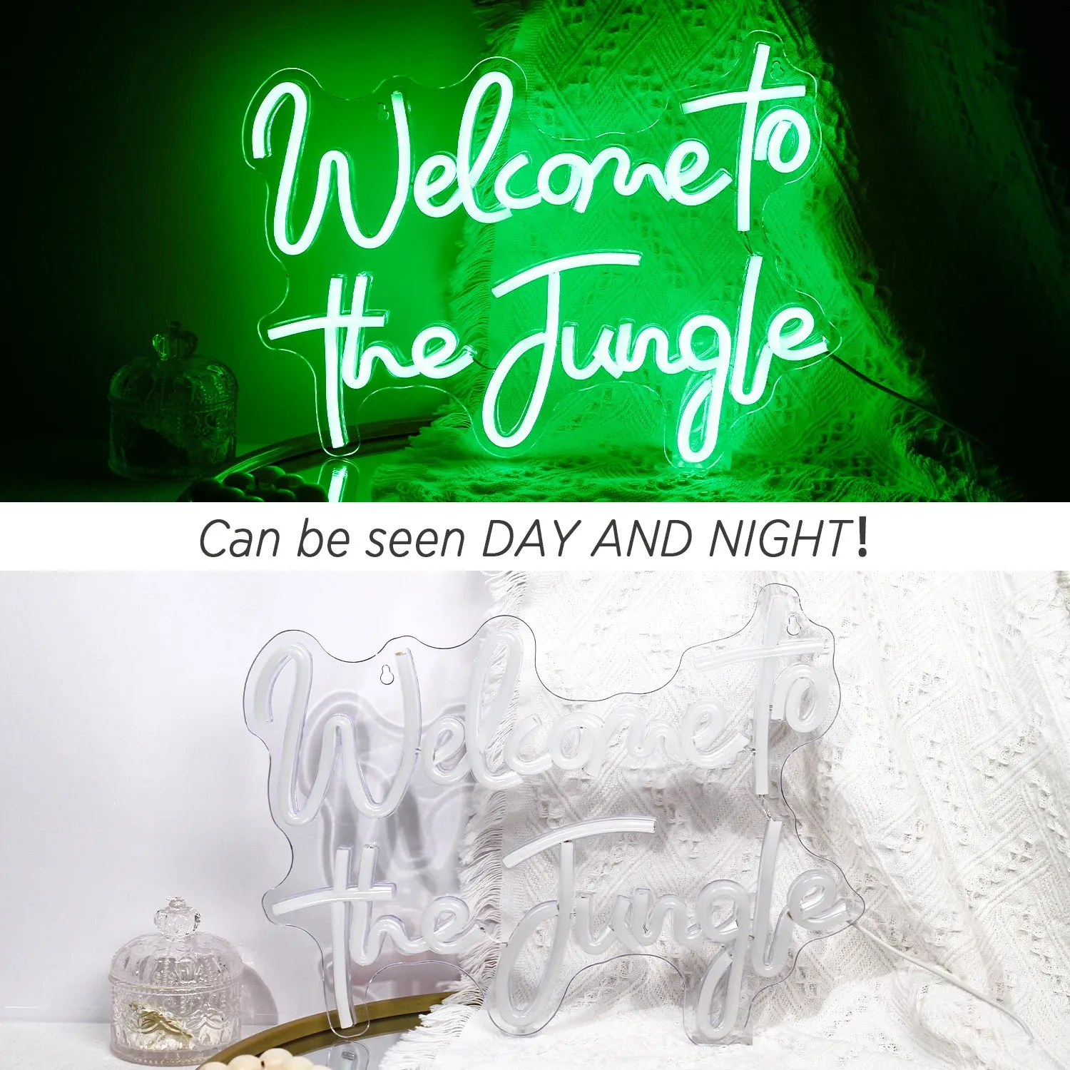 Welcome to the jungle LED sign