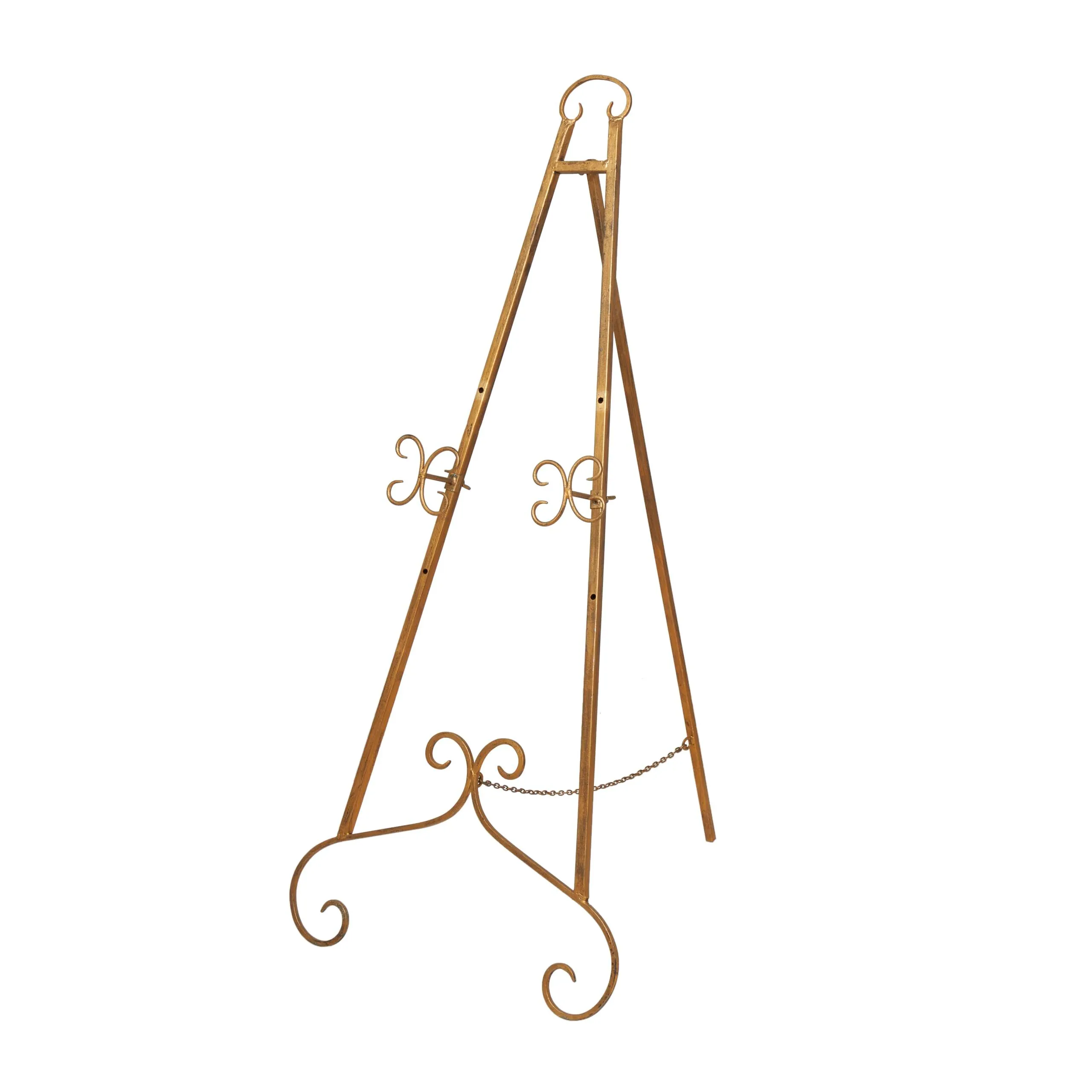  68-Inch Traditional Metal Easel in Gold