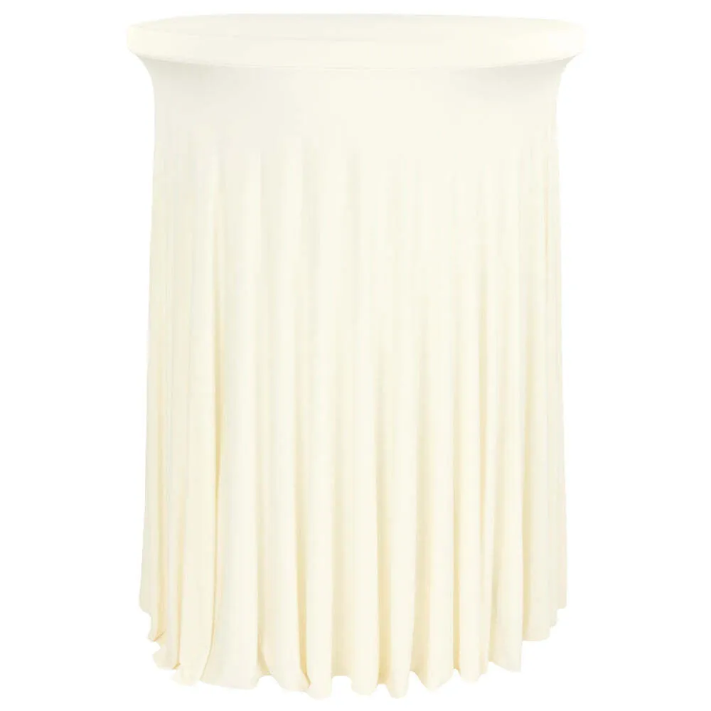 Ivory Blue Spandex Cocktail Table 