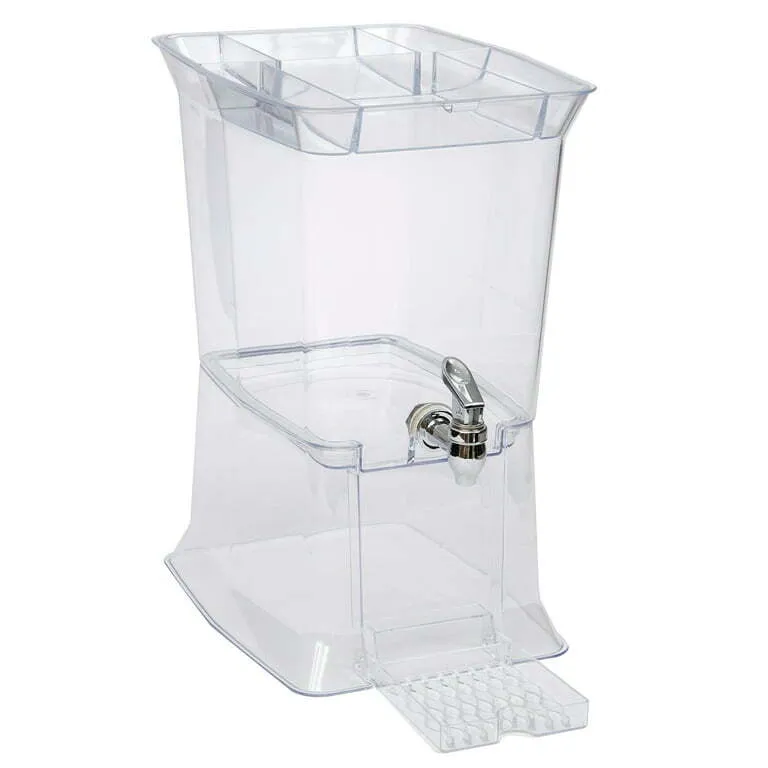 2.5 Gallon Clear Party Beverage Dispenser with Drip Tray