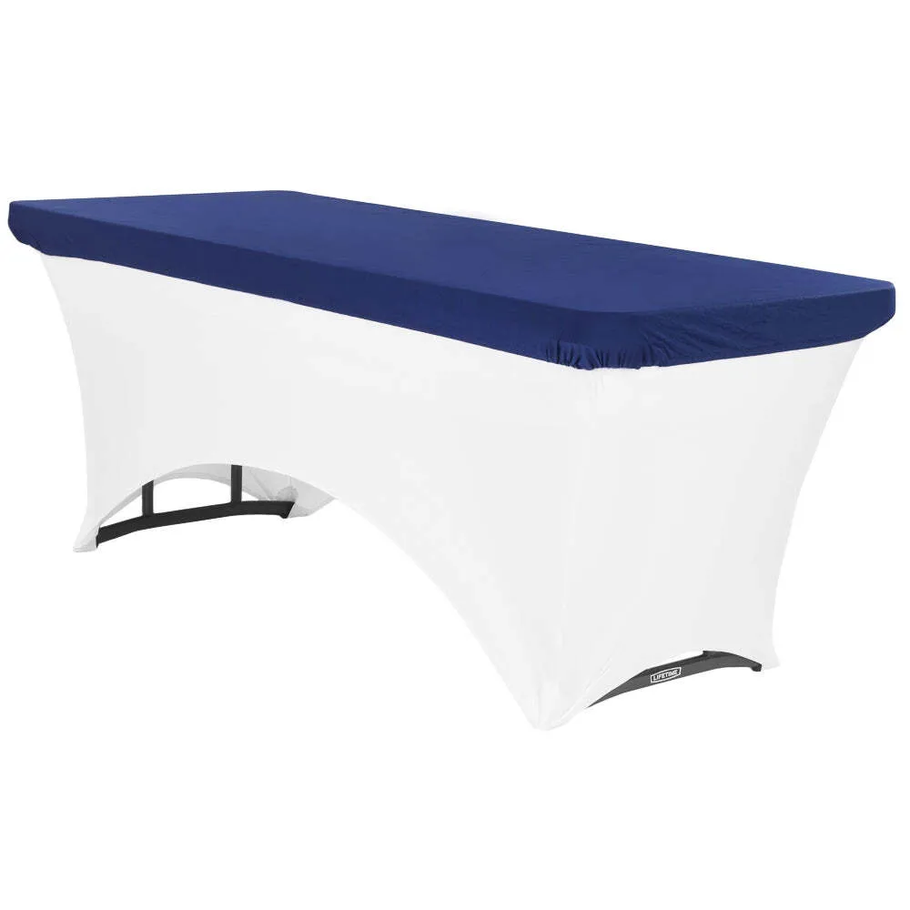Spandex Table Topper/Cap 6 FT Rectangular -Ro