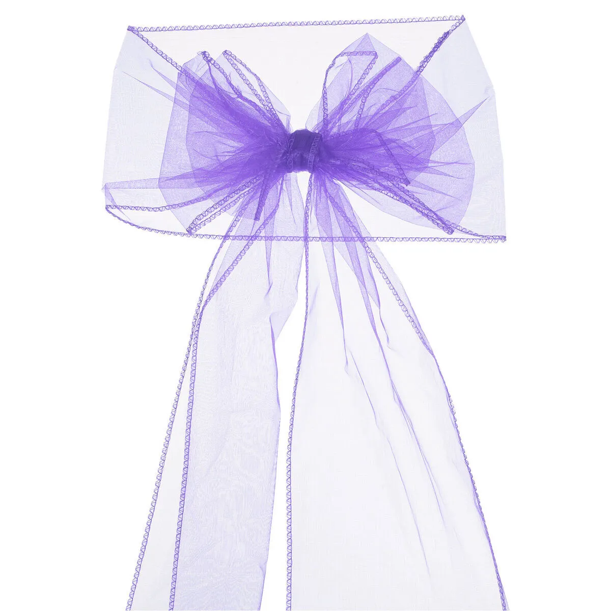 Organza Chair Sash - purple