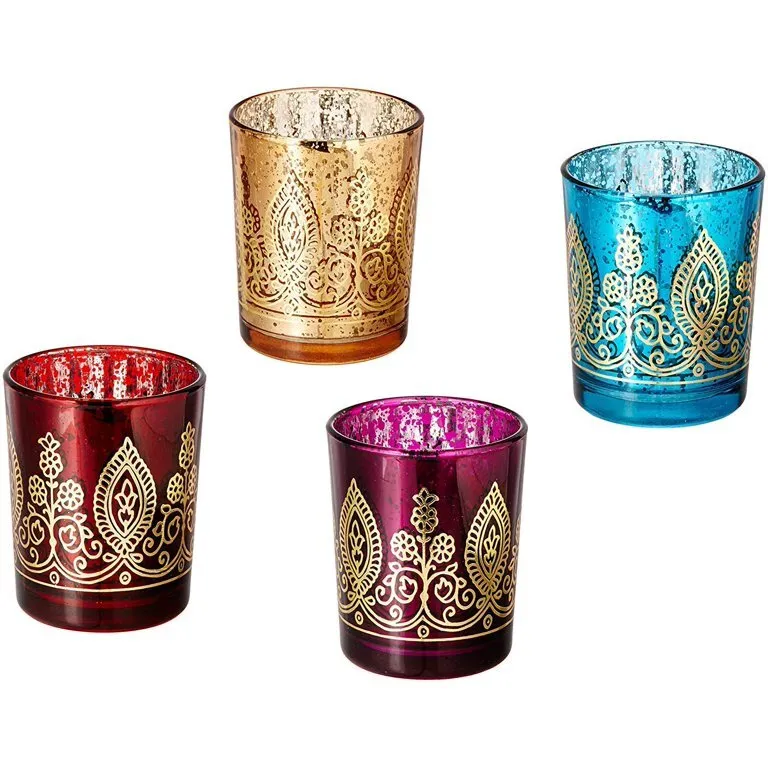 12 peice jewel henna votive