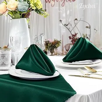 Polyester Napkin 20"x20" - Emerald green
