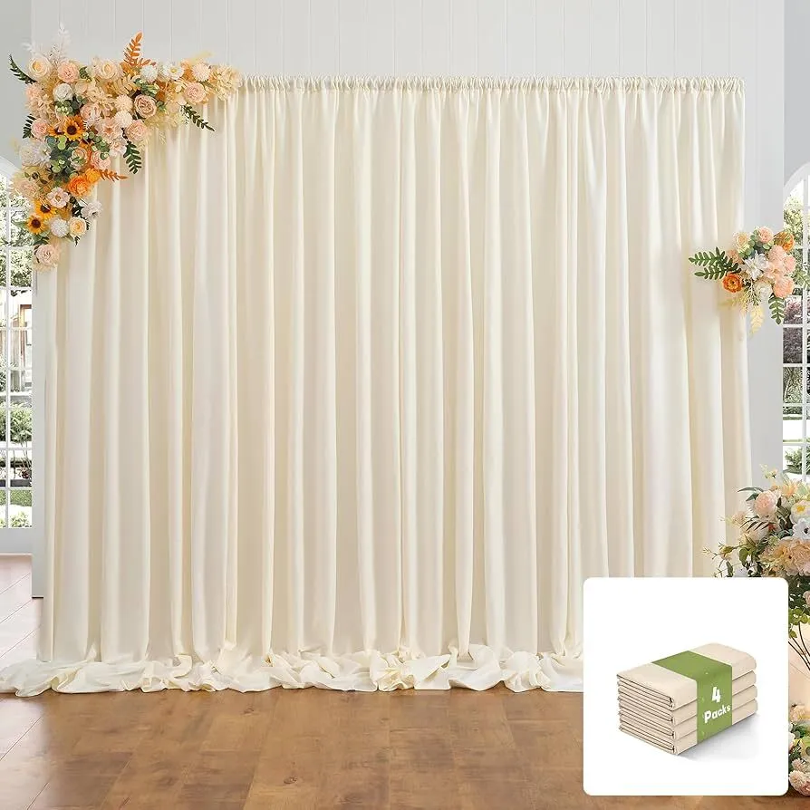 20X10 PINK Chiffon  Backdrop Drape