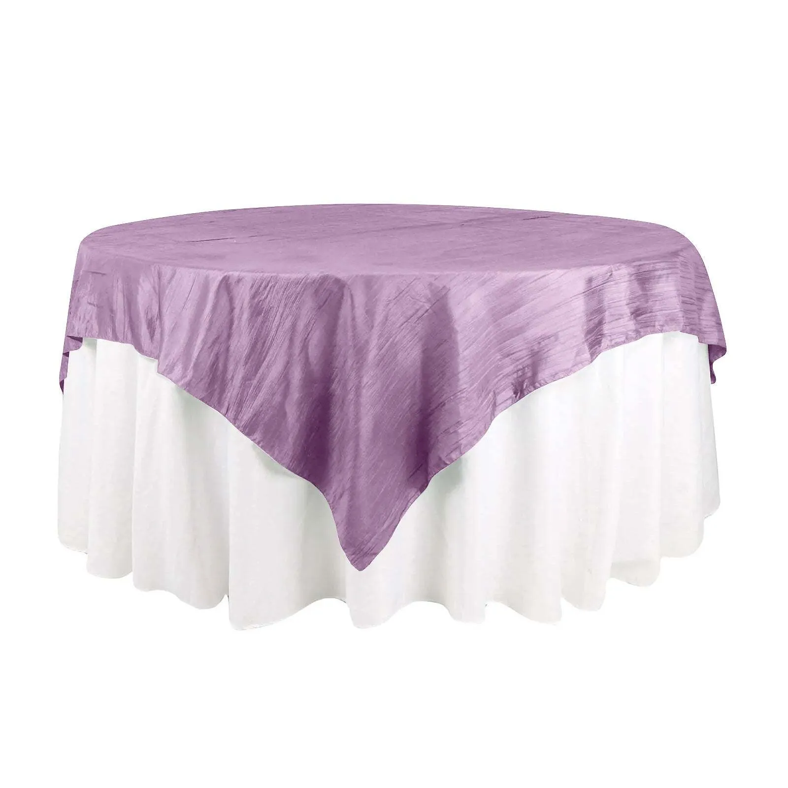 	 72" x 72" Purple Premium Taffeta Square Overlay
