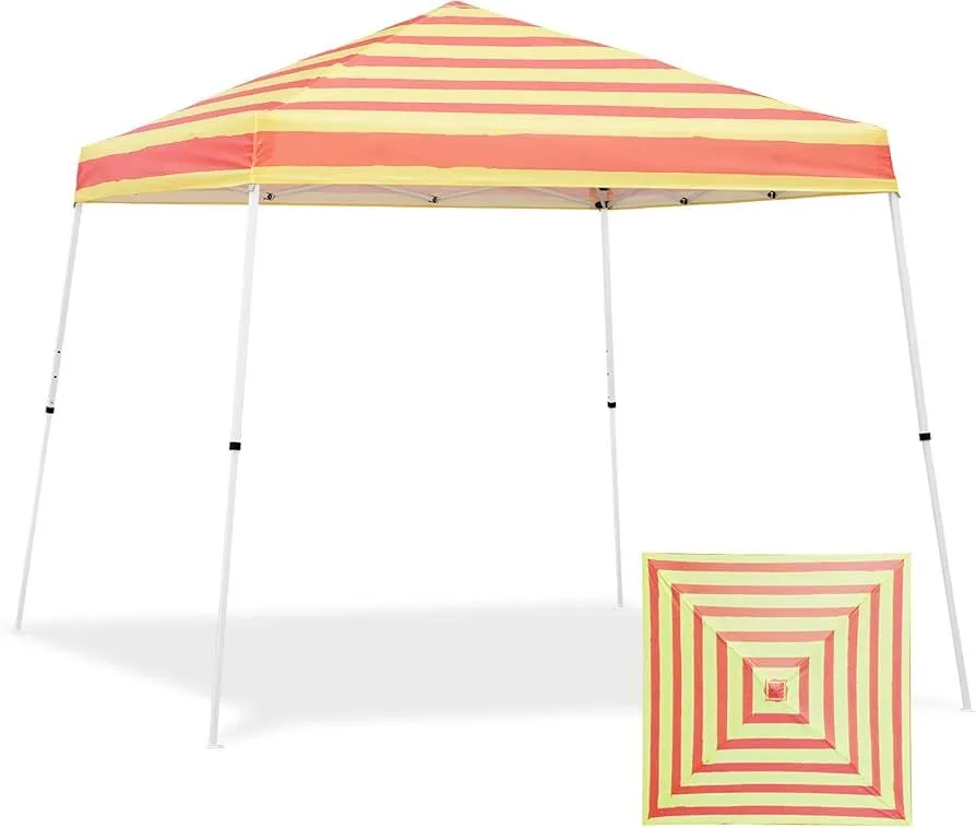 20x20 Pop Up Tent beidge and Burgundy