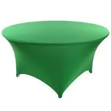 Emerald green Spandex Round Tablecloths 5ft