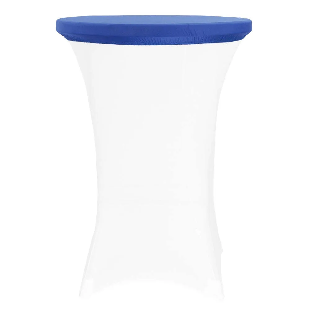Spandex Table Topper/Cap 30"-36" Round Royal blue