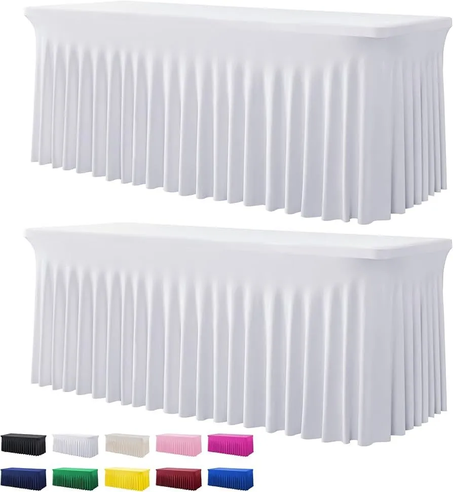 Burgundy wavy Spandex Tablecloths for Rectangle 