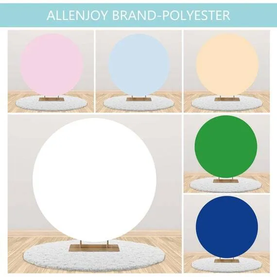  Light blue backdrop Cover, Circle Backdrop Stand Cover 