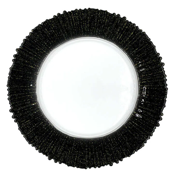 Black  reef charger  plates